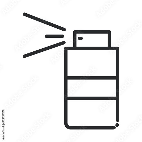 cleaning, air freshner spray domestic hygiene line style icon