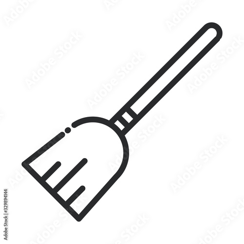 cleaning, dust collector domestic hygiene line style icon