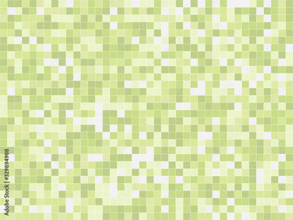 Mosaic pattern of green squares. Mosaic seamless pattern.