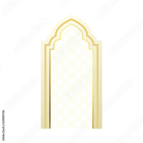 Free Download ramadan karem golden arch door icon - GFXLoad