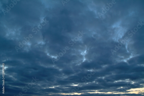 evening sky and clouds background