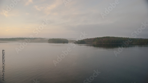 Islands of Scandinavia Sweden sunrise Baltic sea © fotofotofoto