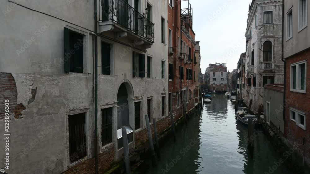 March 2020, Venice-Italy, Walking through the monuments of the ancient city of Venice at the time of the coronavirus, between closed shops and the absence of tourists March 2020, Venice-Italy, Walking through the monuments of the ancient city of Venice at the time of the coronavirus, between closed shops and the absence of tourists