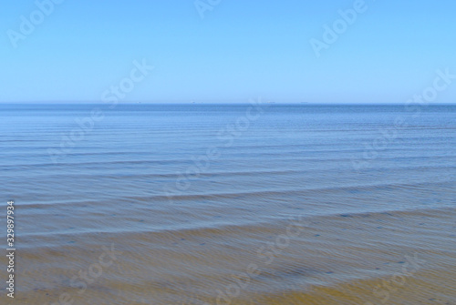 Fototapeta Naklejka Na Ścianę i Meble -  Baltic sea blue water blue sky dunes