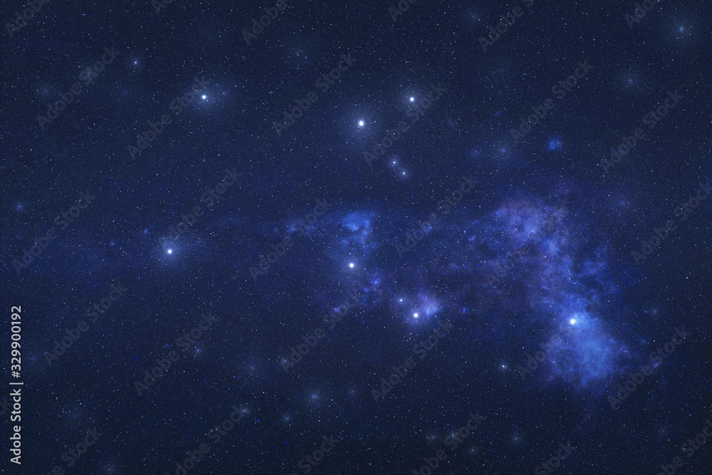 Fototapeta premium Pegasus Constellation in outer space. Pegas constellation stars on the night sky. Elements of this image were furnished by NASA