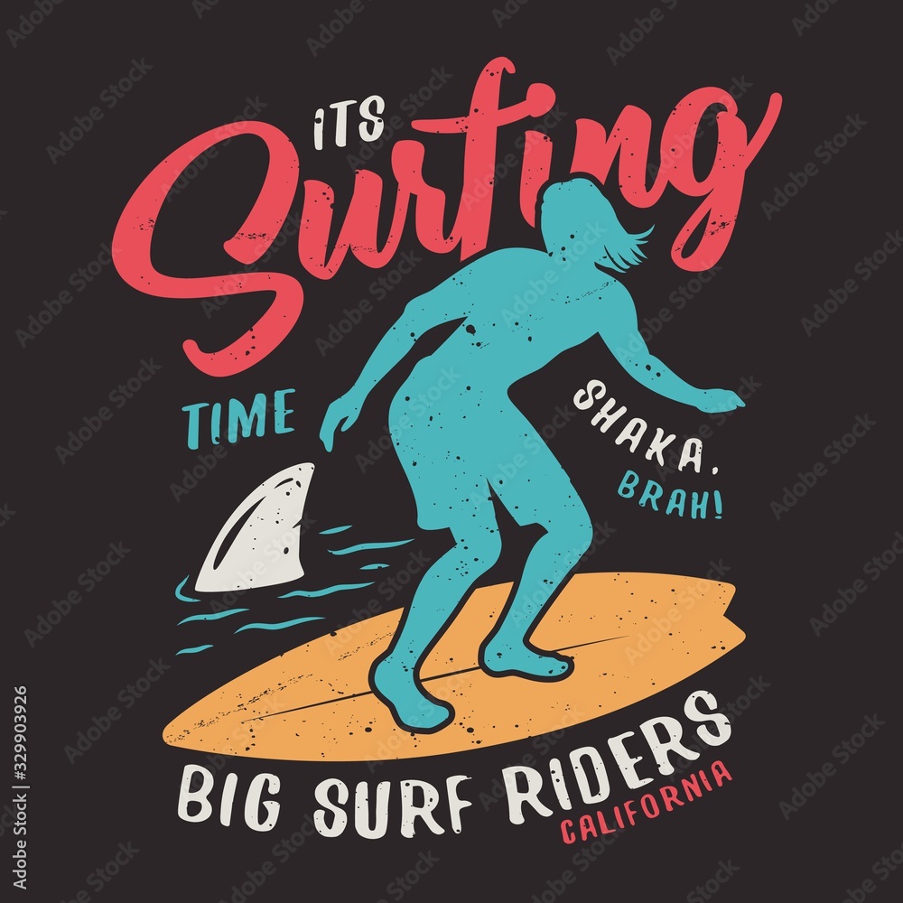 Silhouette of a man on a wave on surfing board Silhouette of a man on a wave on surfing board