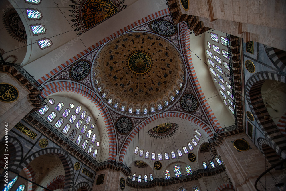 ISTANBUL - OCTOBER, 2019: Sultanahmet Mosque Blue Mosque in Istanbul, Turkey
