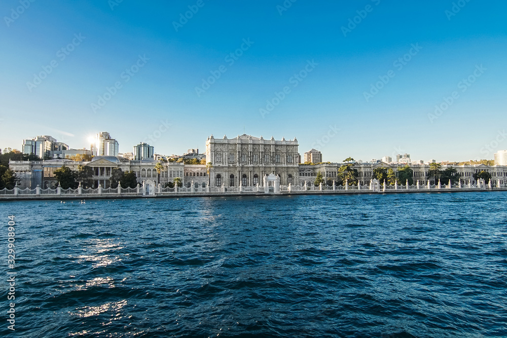 Istanbul, Turkey - October, 2019: Dolmabahce palace, istanbul