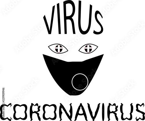 Warning medical symbol caution dangerous virus