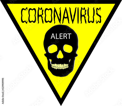 Warning medical symbol caution dangerous virus