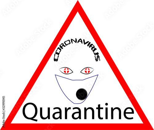 Warning medical symbol caution dangerous virus