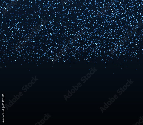 Glitter texture. Falling particles. Blue lights.