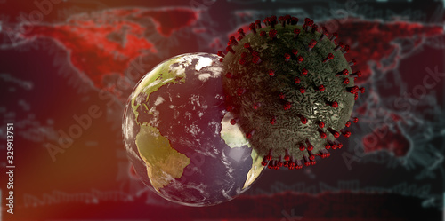 symbolic image virus cell a...