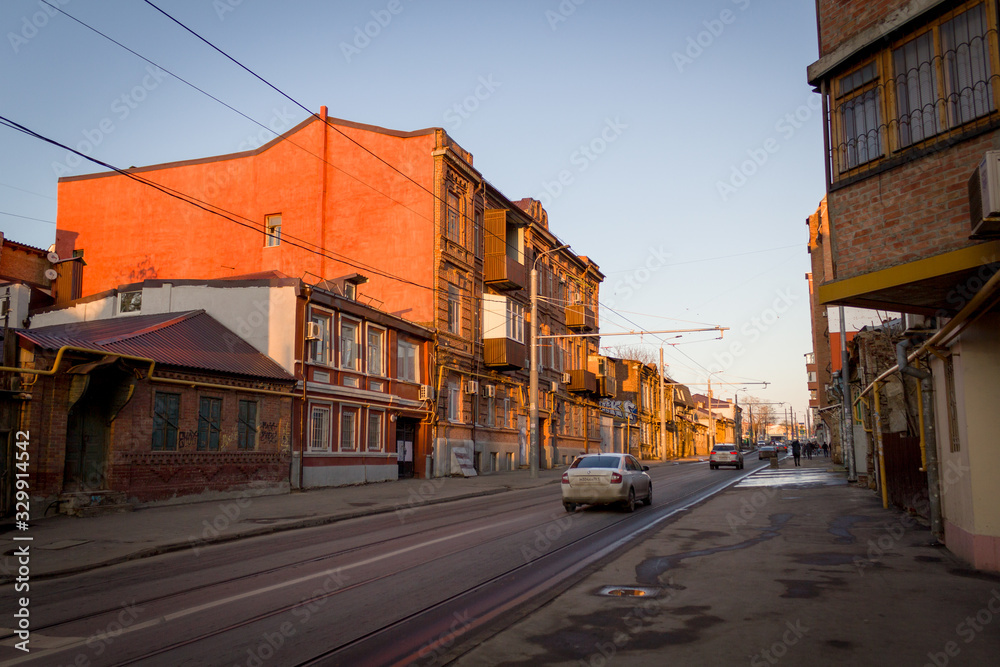 Streets of Rostov-on-Don. city center Streets of Rostov-on-Don. city center