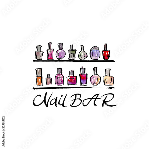 Logo nail bar