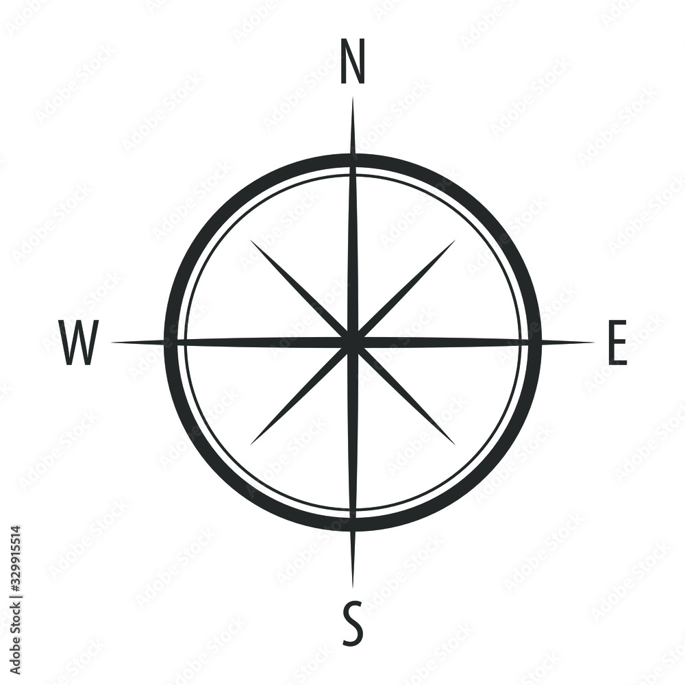 compass signs icons. isolated vector compass signs icons. isolated vector