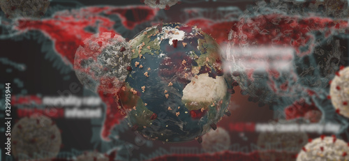 symbolic image virus cell a...