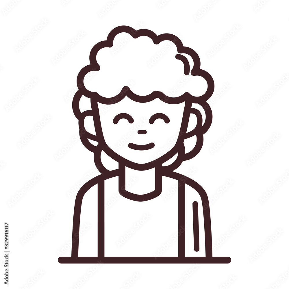 avatar male man portrait cartoon character line style icon avatar male man portrait cartoon character line style icon