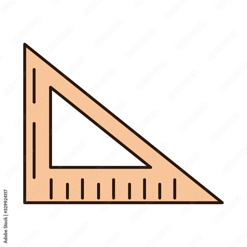 school education triangle ruler angle supply line and fill style icon school education triangle ruler angle supply line and fill style icon