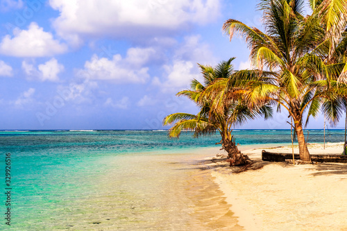 Beautiful San Blas Island at politically autonomous Guna territory in Panama.