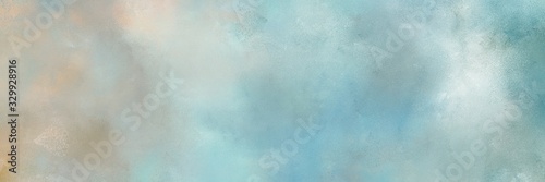 abstract painted art old horizontal background header with ash gray, cadet blue and light gray color