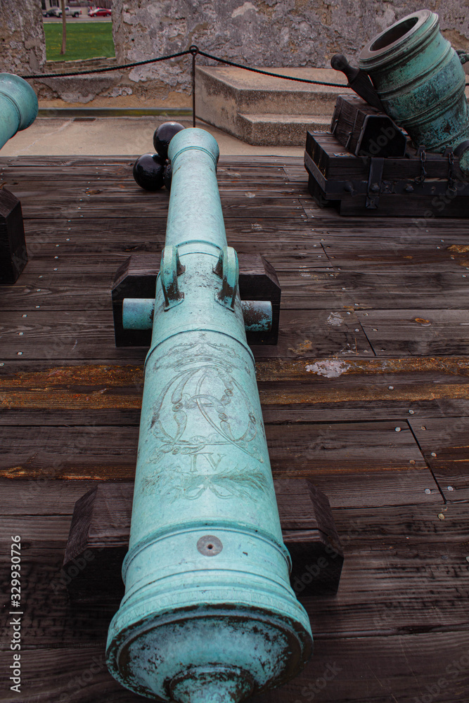 cannon at old Spanish fort