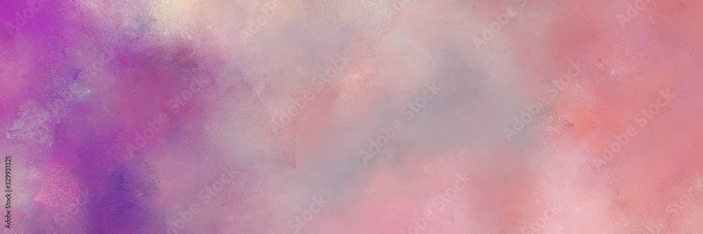 Fototapeta premium painted aged horizontal background with rosy brown, antique fuchsia and thistle color