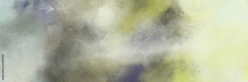 abstract painted art old horizontal header with ash gray, silver and gray gray color