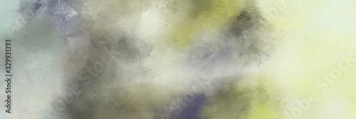 abstract painted art old horizontal header with ash gray, silver and gray gray color