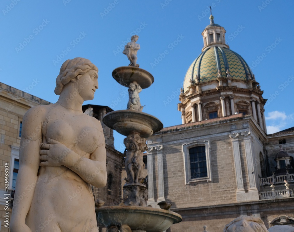 Fototapeta premium パレルモ、プレトリアの噴水