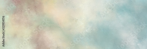 vintage painted art aged horizontal background design with pastel gray, silver and antique white color