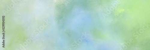 abstract painted art antique horizontal background banner with pastel blue, dark sea green and light blue color