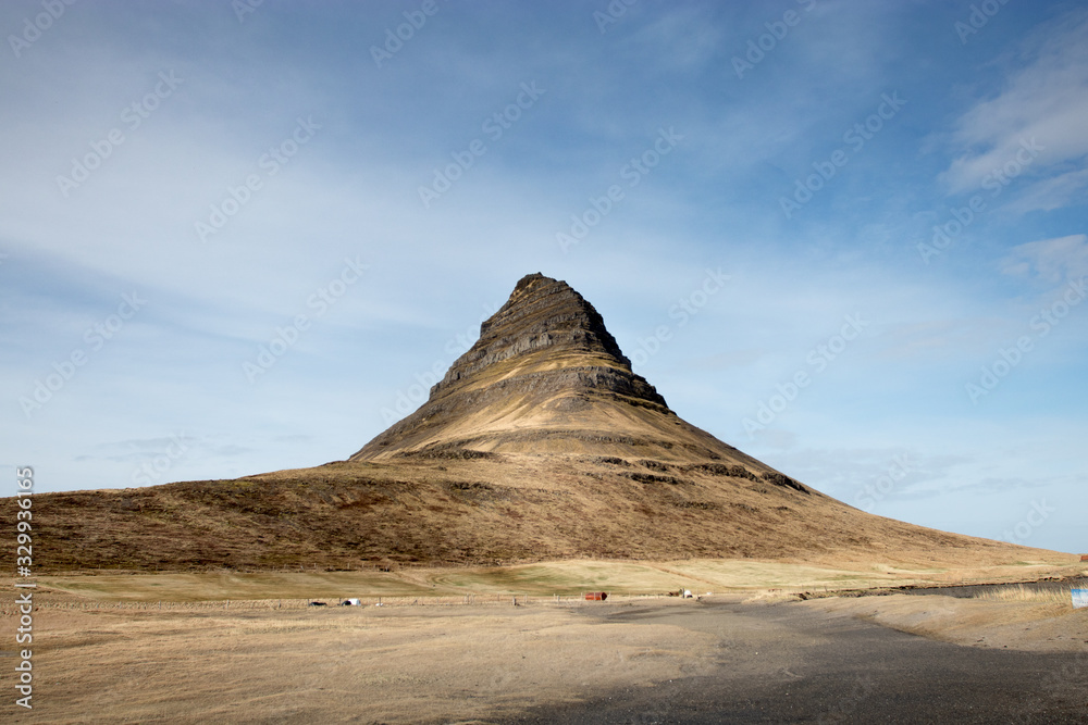 Kirkjufell, Iceland, scenic view of the mountain