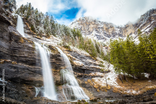 Waterfall in the mountains   France  Haute Savoie  D3dec