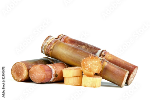 sugar cane isolated on white background