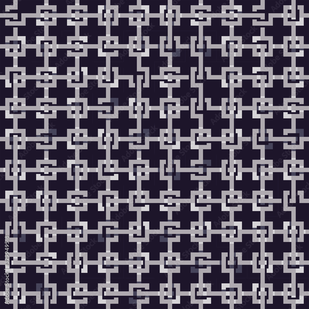 Fototapeta premium Geometric abstract pattern in midcentury style. Seamless vector