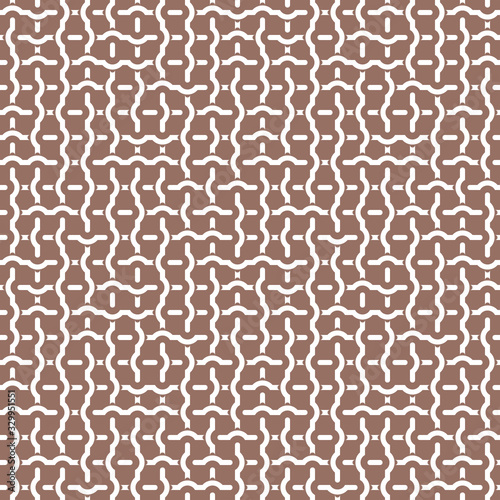 Geometric abstract pattern in midcentury style. Seamless vector