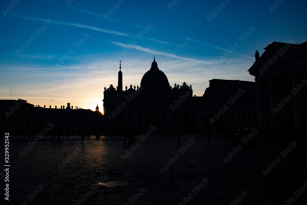 Sunset at the Vatican - Italy