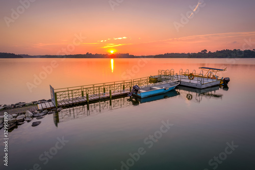 Singapore 2018 Sunset at Upper Seletar Reservoir Park 