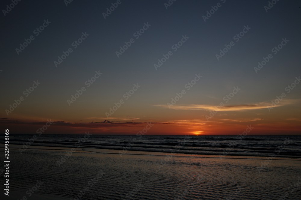 Sunset over the sea Sunset over the sea