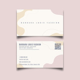 beauty fabric abstract business card design 