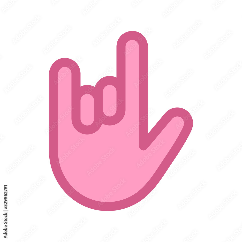 Obraz premium Rock and roll hand