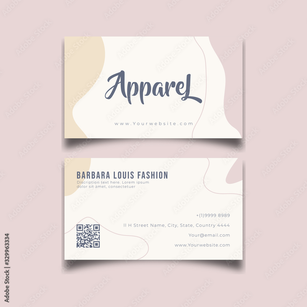 beauty modern fashion abstract business card design