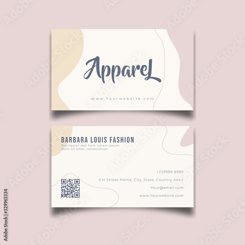 beauty modern fashion abstract business card design
