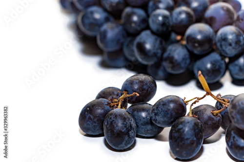 Wallpaper Mural Bunches of dark grapes isolated on white background Torontodigital.ca