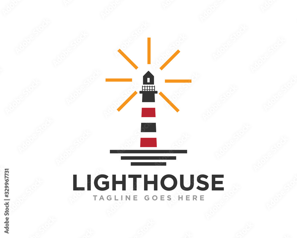 Lighthouse Logo Icon Design Vector