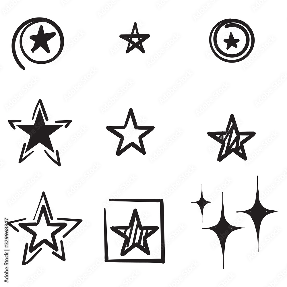 Obraz premium set of star icons