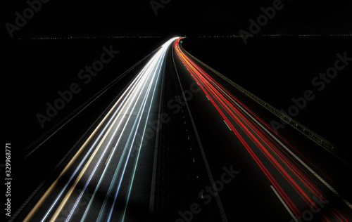 Traffic on Romanian high way © Frentescu