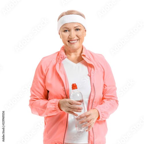 Sporty mature woman with bo...