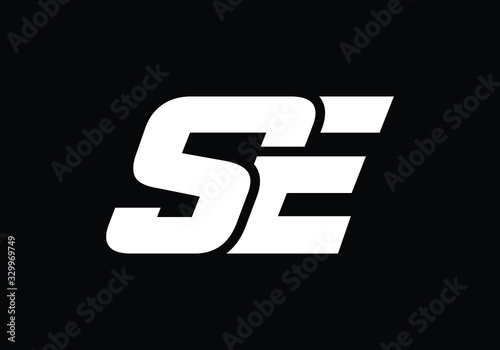 S E, SE Initial Letter Logo design vector template, Graphic Alphabet Symbol for Corporate Business Identity